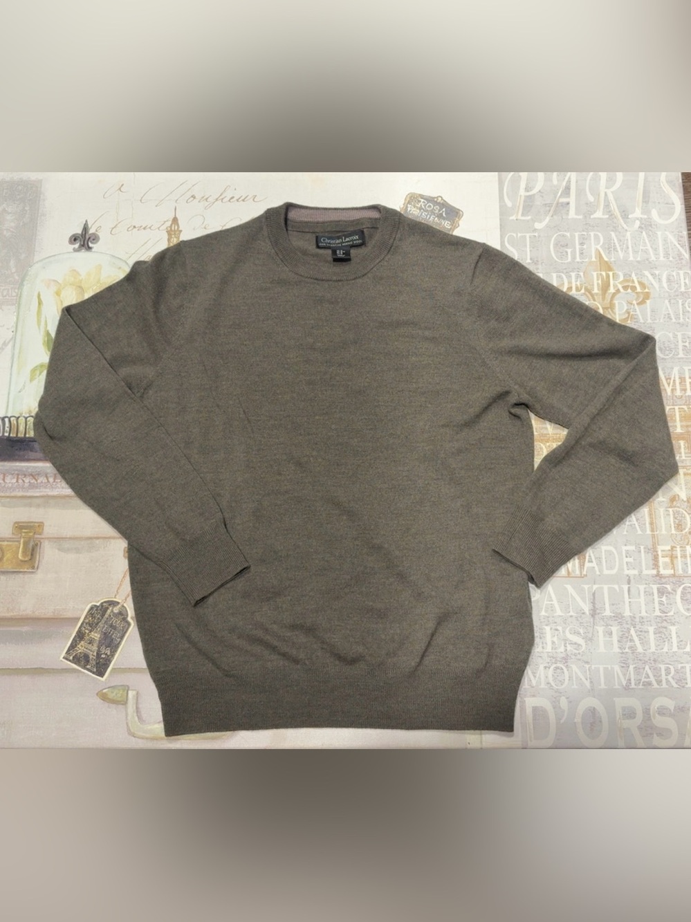 Christian Lacroix 100% Extrafine Merino Wool Sweater Size M